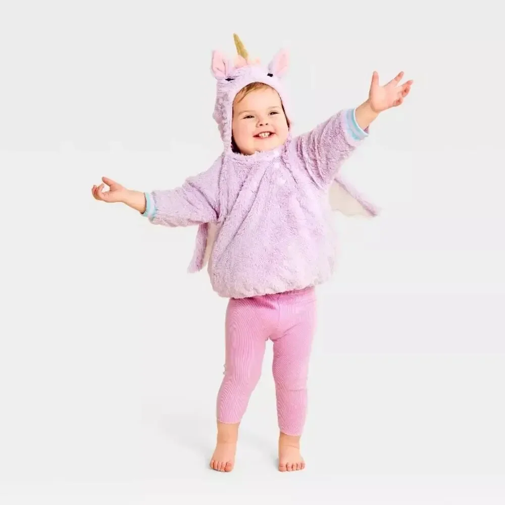 Infant and Toddler Unicorn Halloween Costume Pullover Size 0-6 Months
